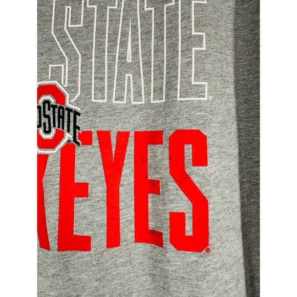 Ohio State Buckeyes Champion Gray T-Shirt XL Logo Front & Back OSU Go Bucks! - Picture 9 of 9
